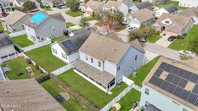 bird's eye view featuring a residential view