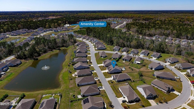 214 Lombards Mill Ln, Okatie, SC 29909 - aerial view featuring a residential view and a water view