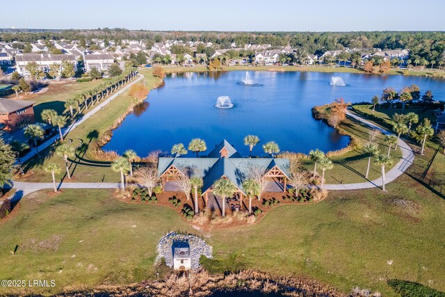 214 Lombards Mill Ln, Okatie, SC 29909 - aerial view with a residential view and a water view