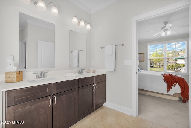 214 Lombards Mill Ln, Okatie, SC 29909 - ensuite bathroom with ensuite bathroom, crown molding, and a sink