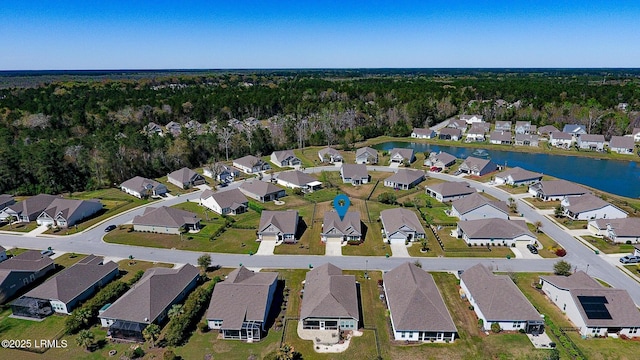214 Lombards Mill Ln, Okatie, SC 29909 - bird's eye view featuring a residential view and a water view