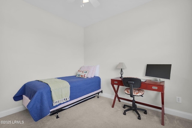 214 Lombards Mill Ln, Okatie, SC 29909 - carpeted bedroom featuring a ceiling fan and baseboards