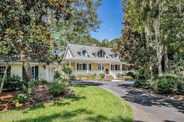 view of front of home with a porch