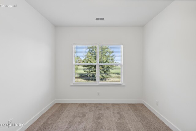 47 Silver St Unit 102, Ridgeland, SC 29936 - empty room featuring visible vents, light carpet, and baseboards
