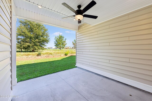 47 Silver St Unit 102, Ridgeland, SC 29936 - view of patio featuring ceiling fan