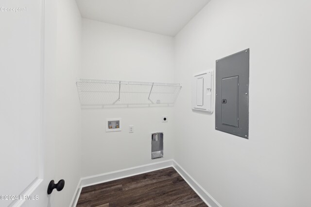47 Silver St Unit 102, Ridgeland, SC 29936 - washroom featuring laundry area, electric panel, baseboards, hookup for a washing machine, and hookup for an electric dryer
