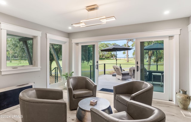 view of sunroom / solarium