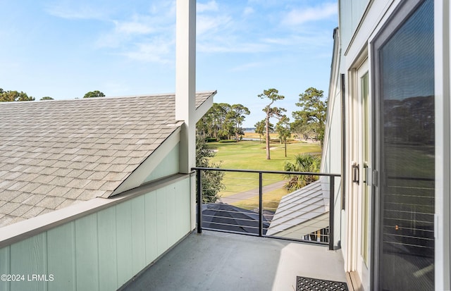 view of balcony