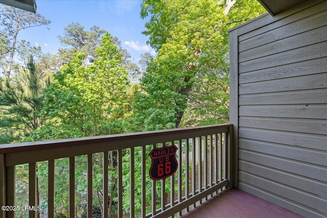 view of balcony