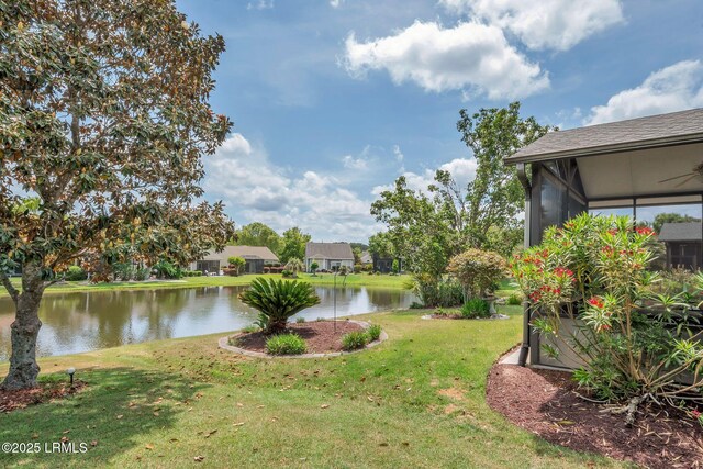 34 Basket Walk Dr, Okatie, SC 29909 - view of yard featuring a water view