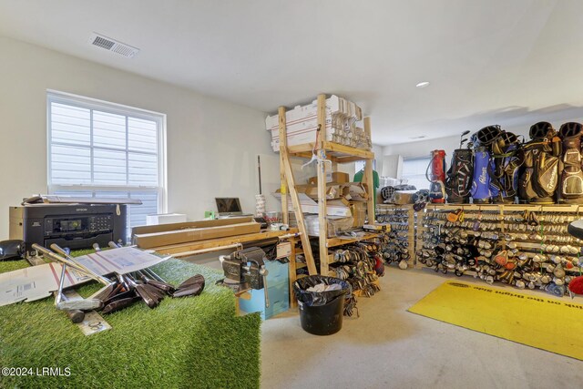 miscellaneous room featuring concrete flooring