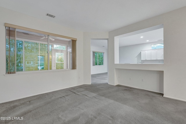 unfurnished room featuring carpet floors