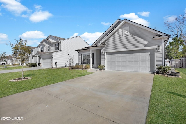 view of front of property with a front yard