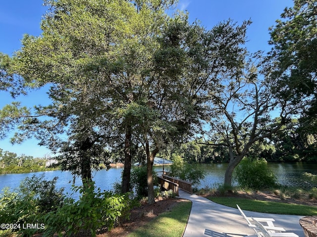 view of water feature