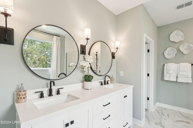 bathroom with vanity