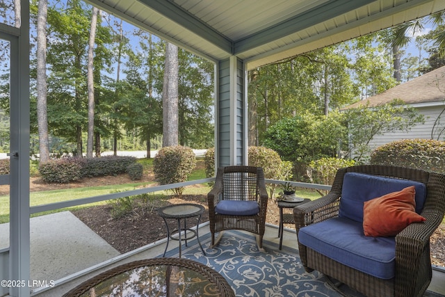 11 Argent Way, Bluffton, SC 29909 - sunroom featuring view of wooded area