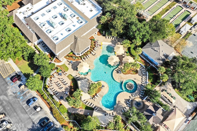 11 Argent Way, Bluffton, SC 29909 - drone / aerial view of a pool area