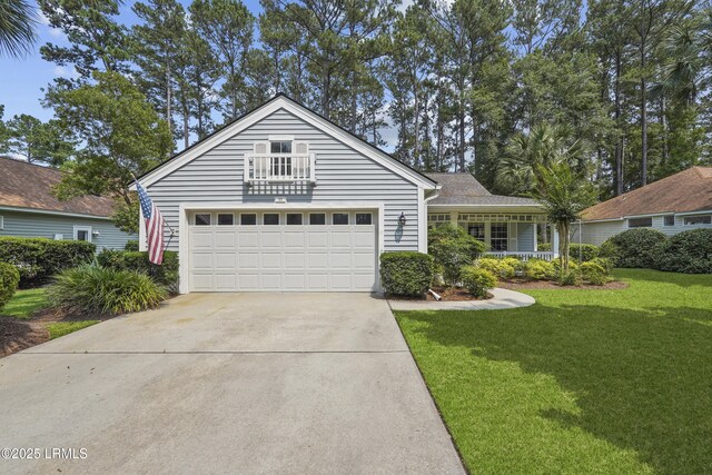 11 Argent Way, Bluffton, SC 29909 - view of front of property with a front lawn, a garage, and concrete driveway