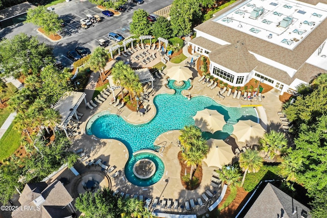 11 Argent Way, Bluffton, SC 29909 - drone / aerial view of a pool area