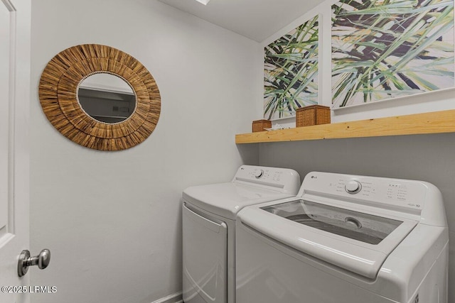 17 Audubon Rd, Ladys Island, SC 29907 - washroom featuring separate washer and dryer and baseboards