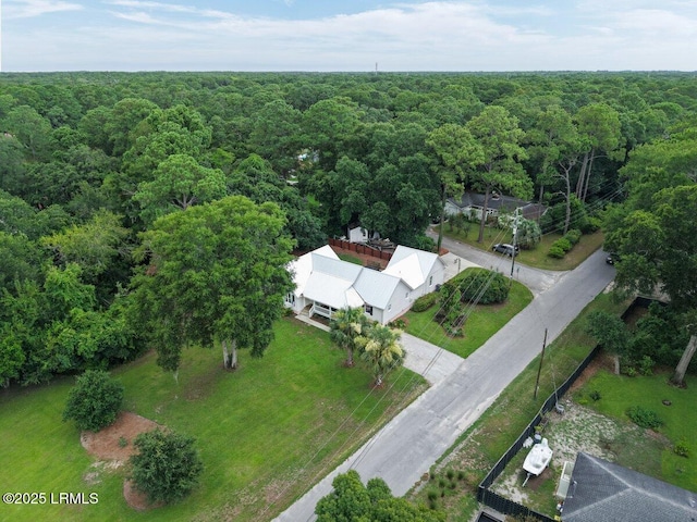 17 Audubon Rd, Ladys Island, SC 29907 - aerial view of property and surrounding area with a forest