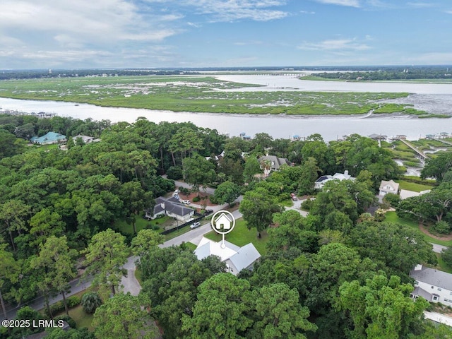 17 Audubon Rd, Ladys Island, SC 29907 - aerial view of property and surrounding area featuring a large body of water