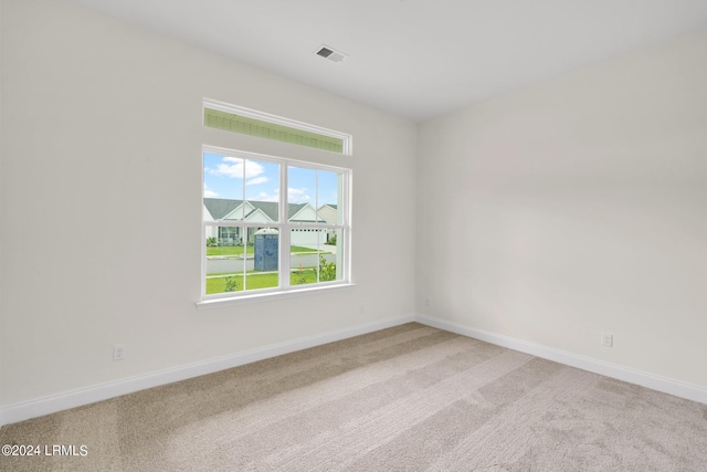 view of carpeted empty room