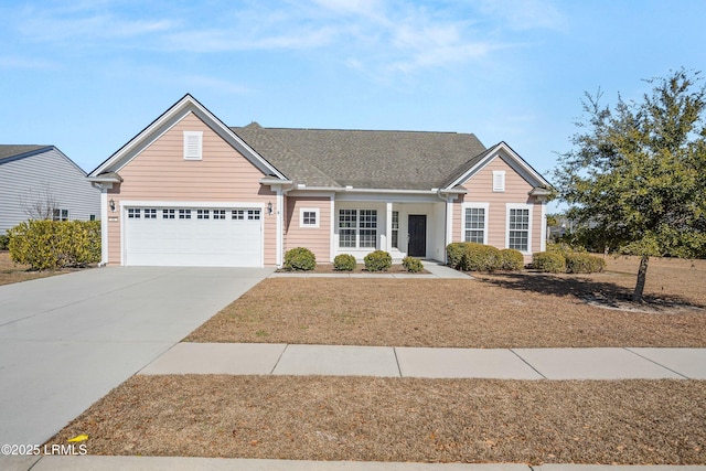 view of front of home featuring a garage