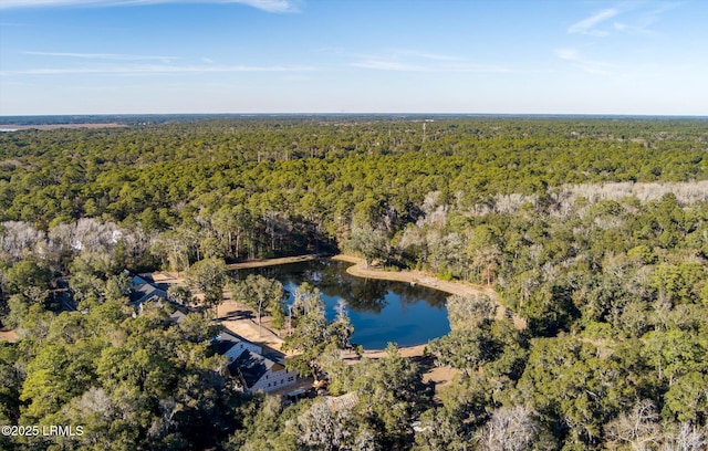 41 Fairfield Rd, Beaufort, SC 29907 - aerial view featuring a water view and a view of trees