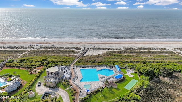 40 Folly Field Rd Unit 340, Hilton Head Island, SC 29928 - drone / aerial view of a pool and extended coastline