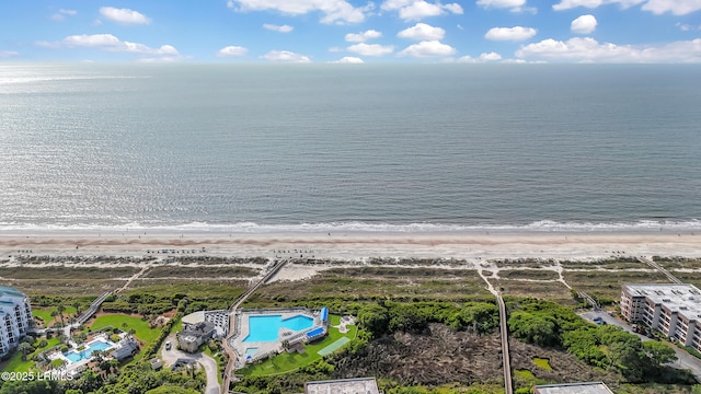 40 Folly Field Rd Unit 340, Hilton Head Island, SC 29928 - aerial view of waterfront with a beach
