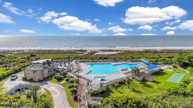 40 Folly Field Rd Unit 340, Hilton Head Island, SC 29928 - aerial view of a pool and a nearby body of water