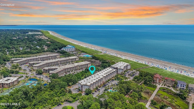 40 Folly Field Rd Unit 340, Hilton Head Island, SC 29928 - aerial view of unending shoreline