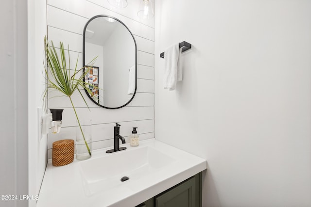 bathroom featuring vanity