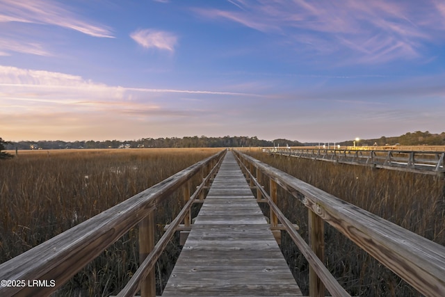 view of dock