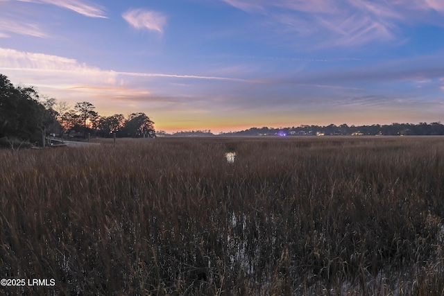 view of nature at dusk