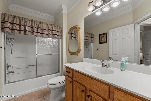 10 Screven Ct, Bluffton, SC 29909 - full bathroom featuring vanity, toilet, crown molding, and shower / tub combination