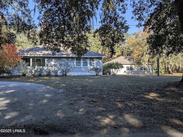 view of ranch-style home