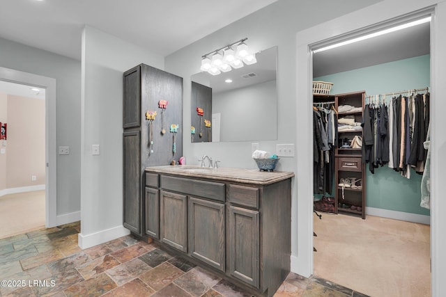 bathroom with vanity