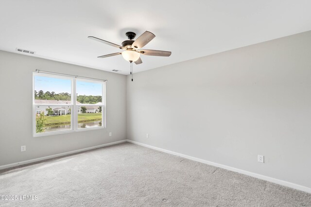 23 Toxaway Ln, Beaufort, SC 29906 - carpeted empty room featuring ceiling fan, baseboards, and visible vents