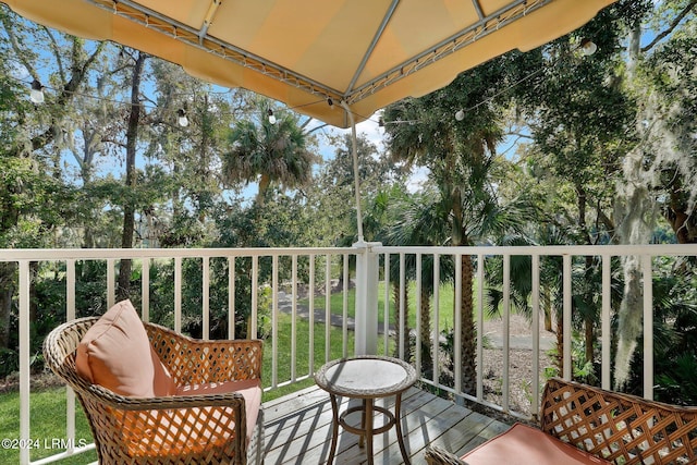 view of balcony