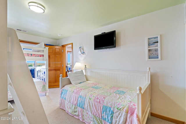 bedroom with carpet flooring