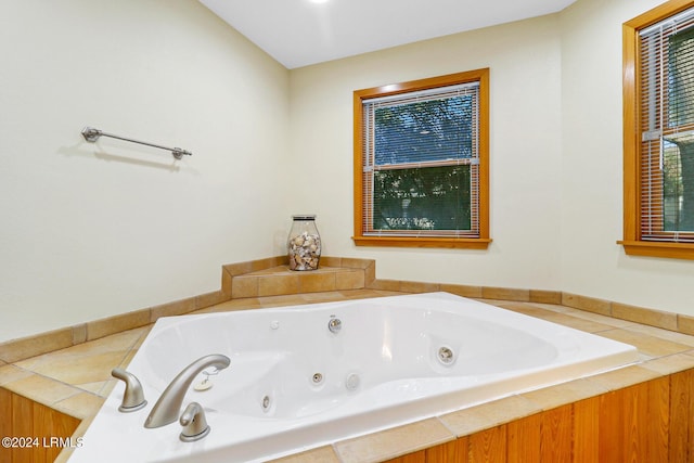 bathroom with a bathing tub