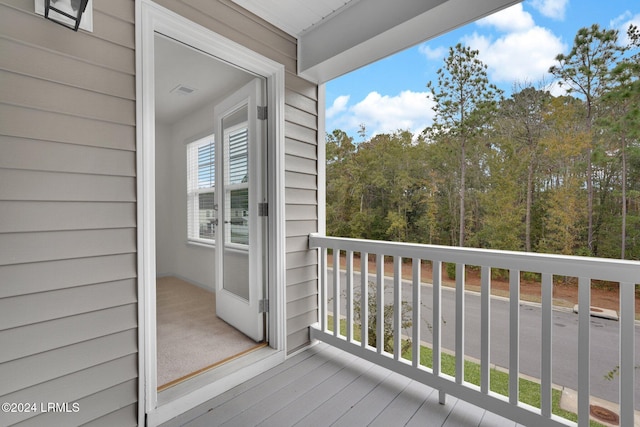 view of balcony