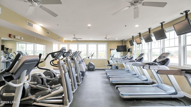 view of exercise room