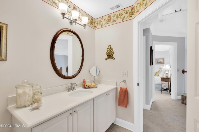 bathroom with vanity