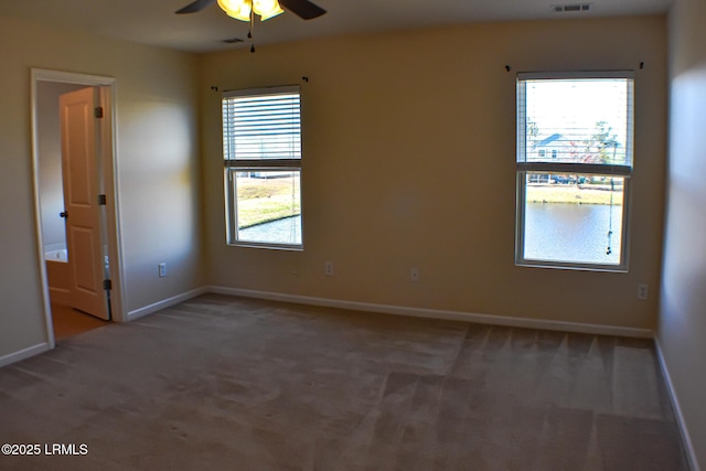 48 Pennyroyal Way, Beaufort, SC 29906 - carpeted spare room featuring a ceiling fan and baseboards