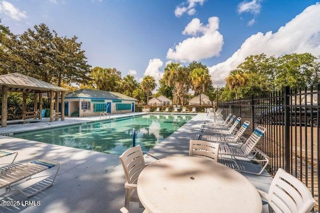 1 Wateree Ct, Beaufort, SC 29902 - community pool with a patio area and a gazebo