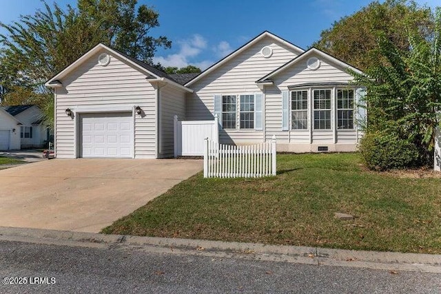 1 Wateree Ct, Beaufort, SC 29902 - view of front of house with a garage, concrete driveway, and crawl space