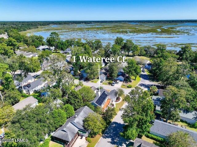 1 Wateree Ct, Beaufort, SC 29902 - aerial overview of property's location with nearby suburban area